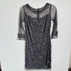 PISARRO NIGHTS Gorgeous Alt Y2K Beaded Dress Size‎ 2 Prom Graduation